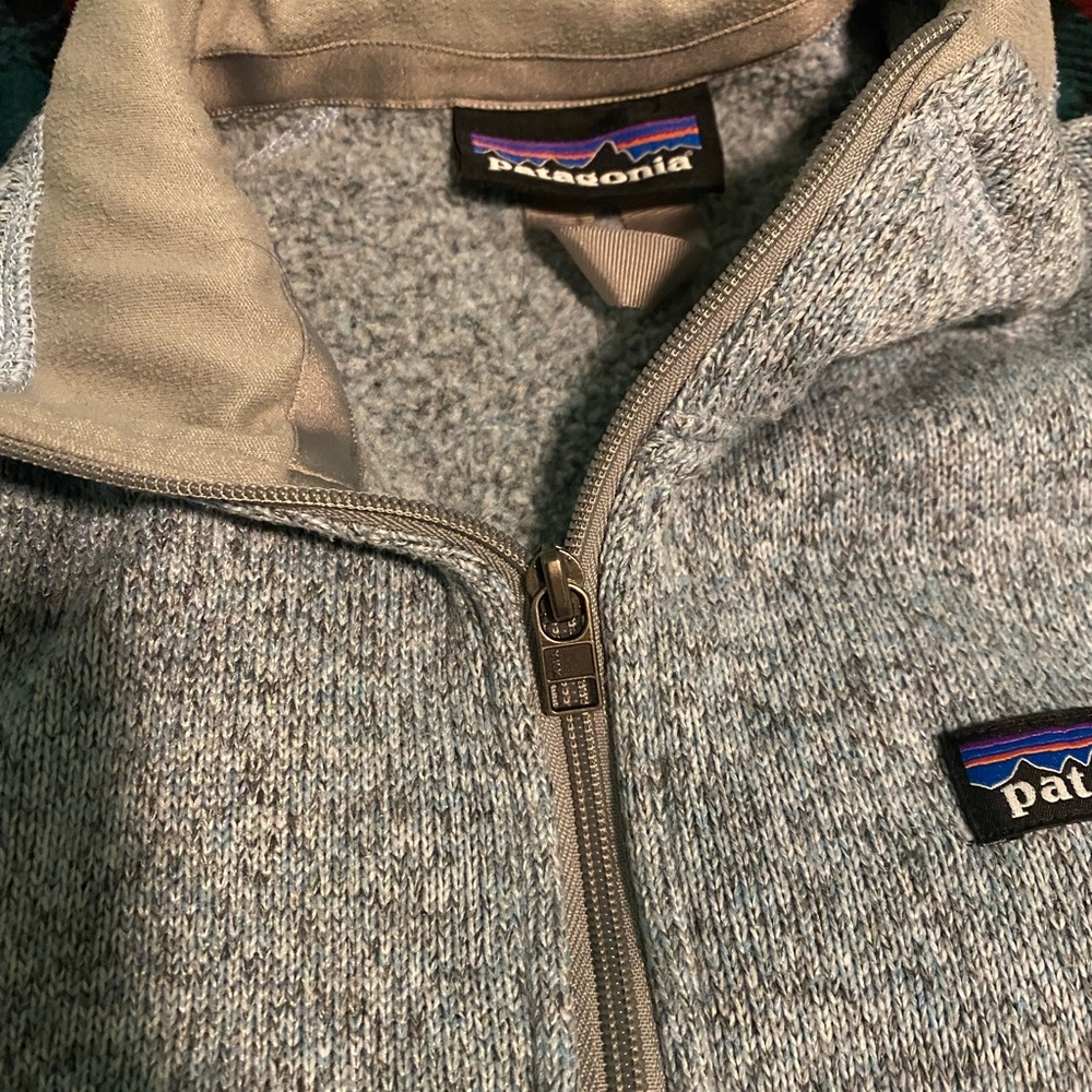 Patagonia blue long sleeve quarter zip